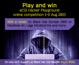 12NEWS: BalaBit :: BalaBit    eCSI Hacker Playground   Black Hat USA 2015